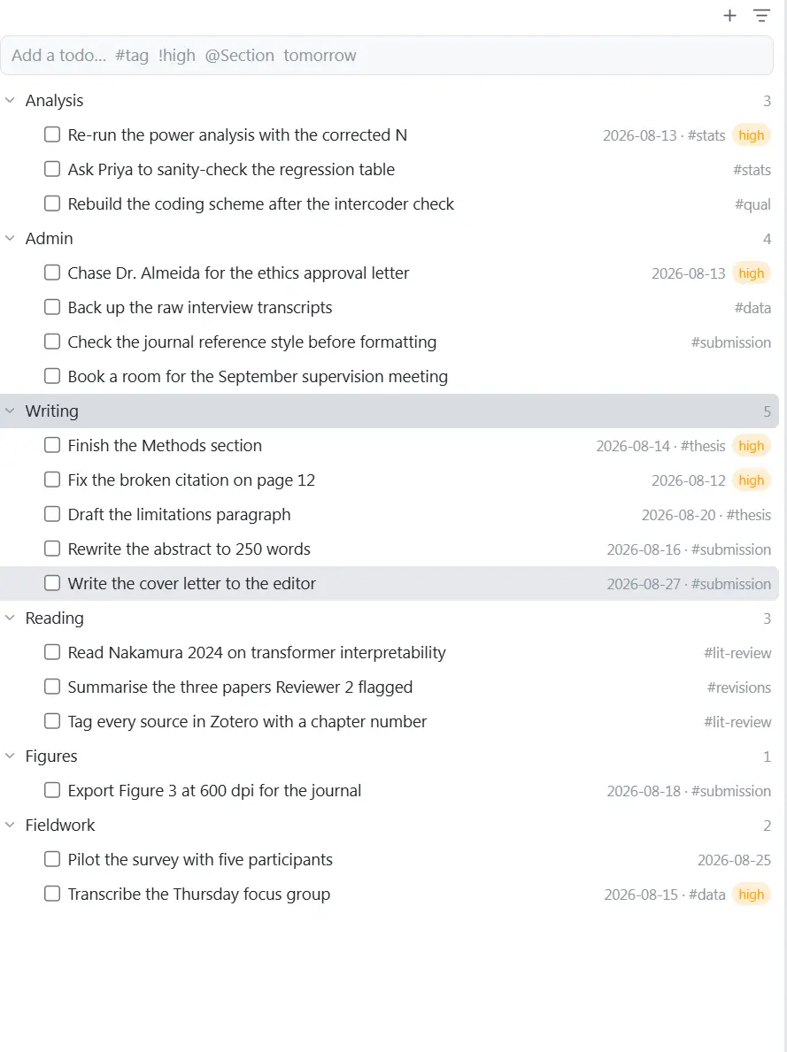 Todos screenshot 3