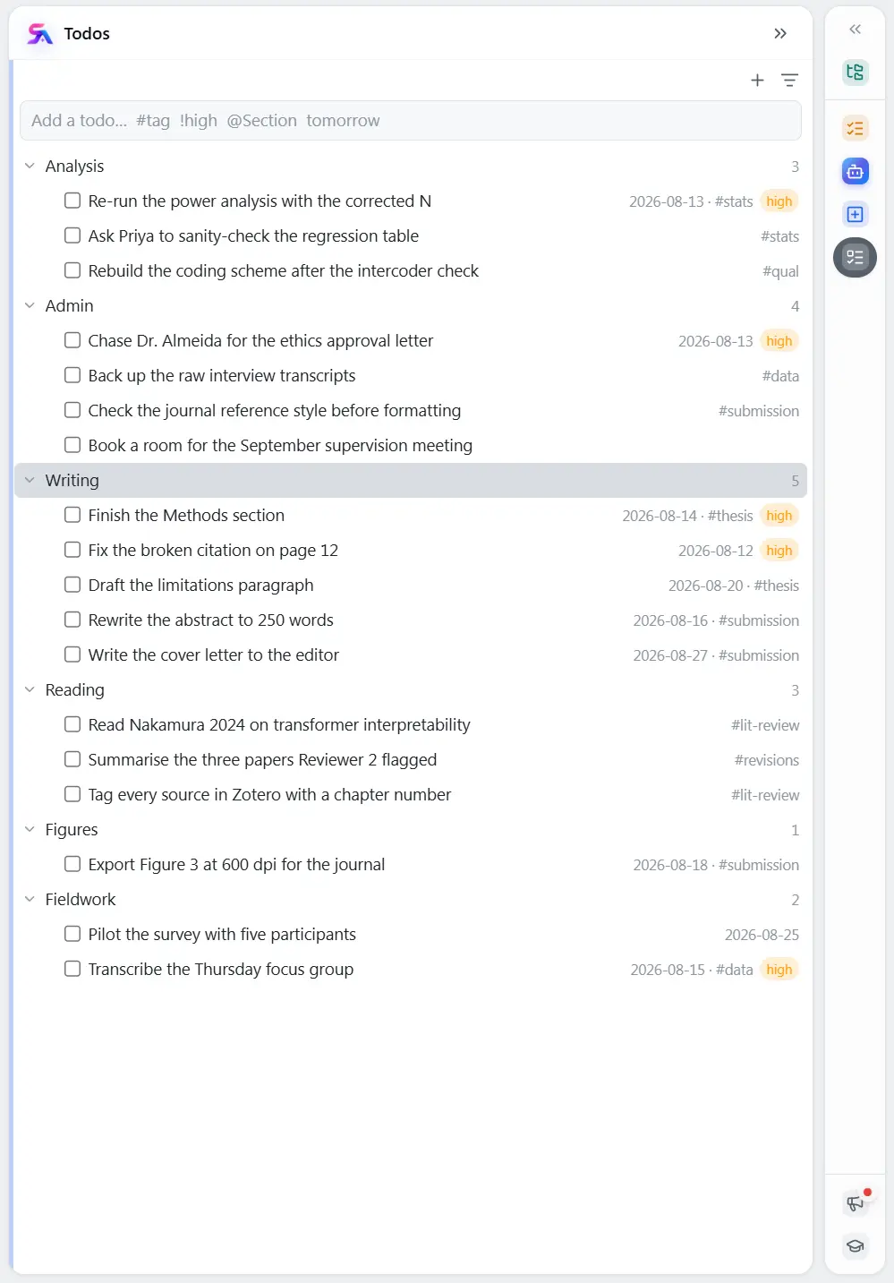 Todos screenshot 1